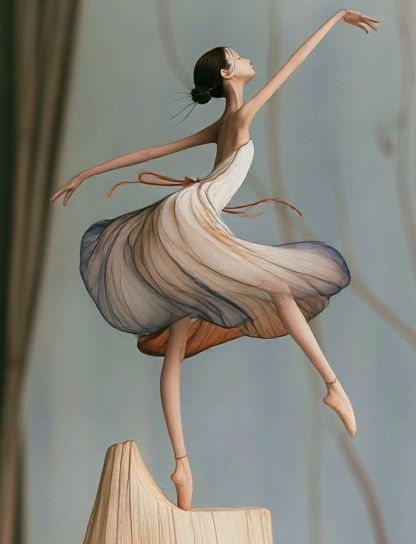 Ballet Dancer Illustration Poster. poster — illustration art