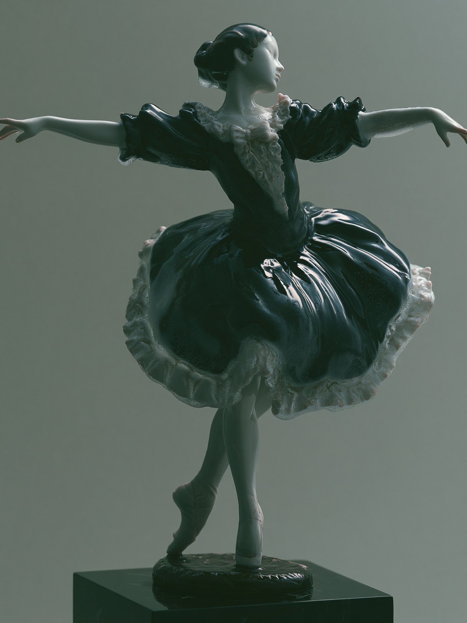 Ballet Figurine Surrealism Print. poster detail
