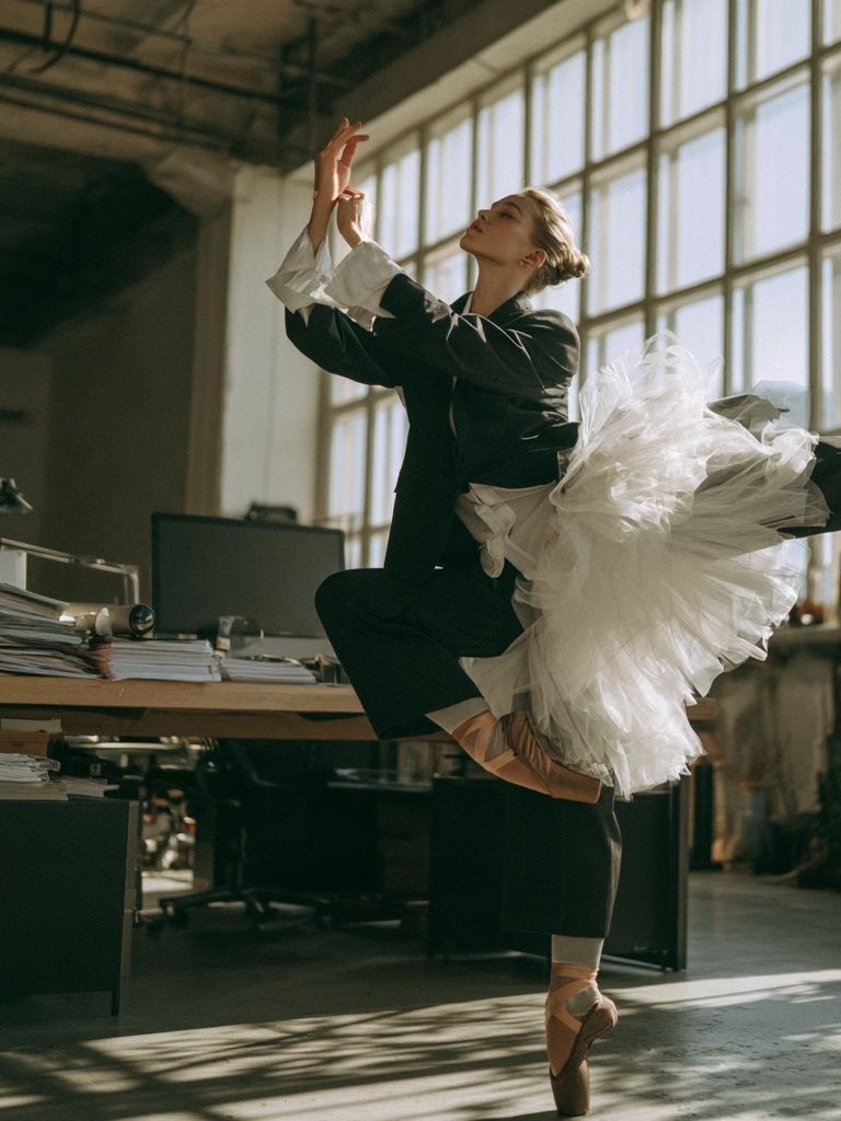 Ballet Dancer Studio Photography Poster. poster — photography art