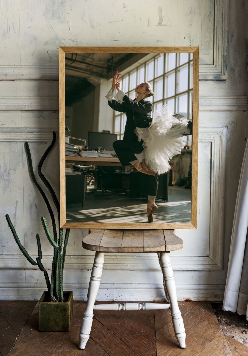 Ballet Dancer Studio Photography Poster. — room view 1