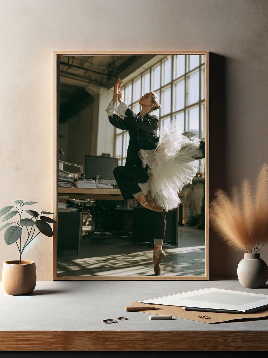 Ballet Dancer Studio Photography Poster. — room view 2