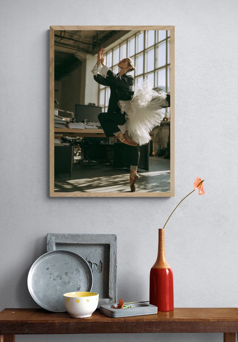 Ballet Dancer Studio Photography Poster. — room view 3