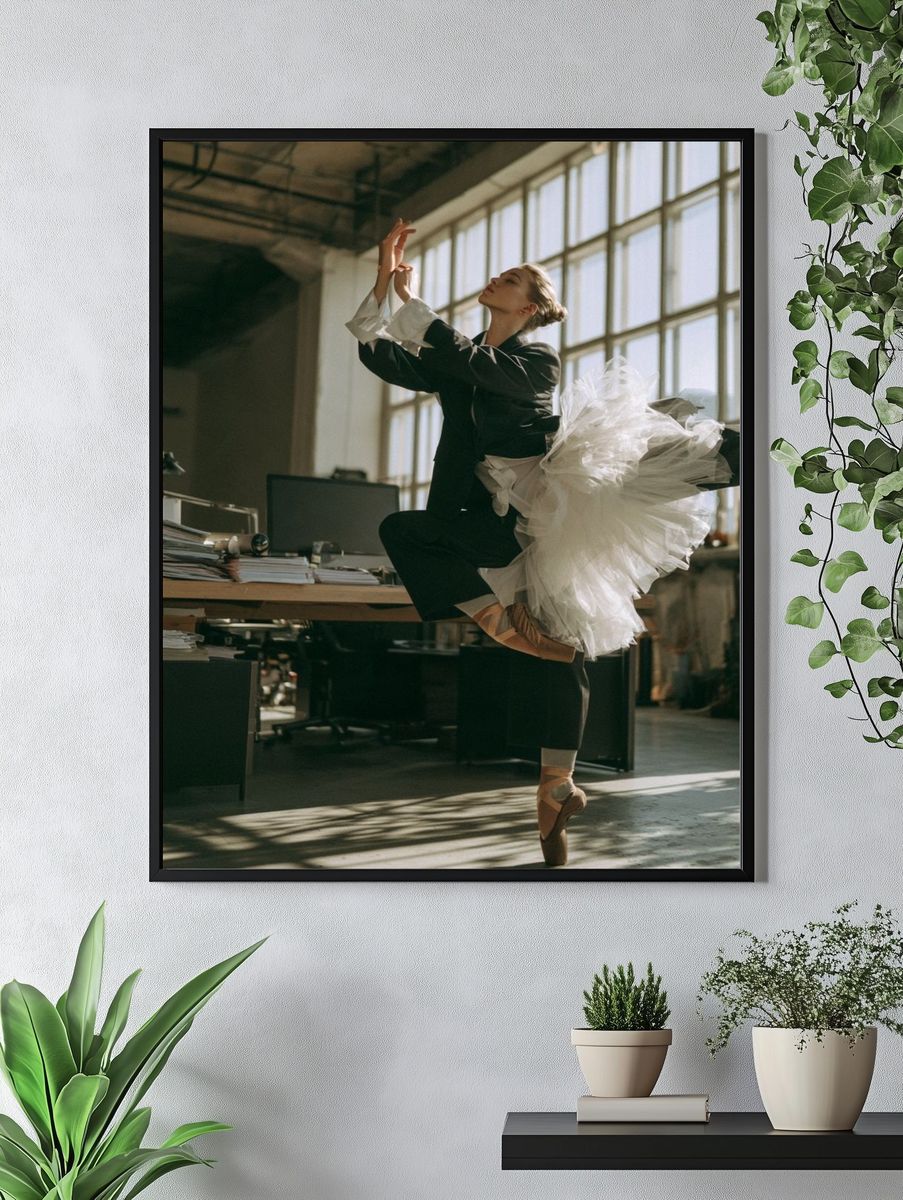 Ballet Dancer Studio Photography Poster. — room view 4