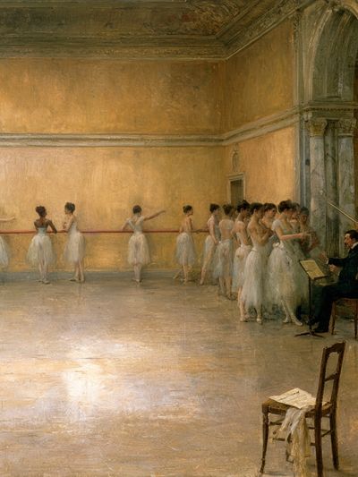 Ballet Rehearsal Fine-Art Poster. poster