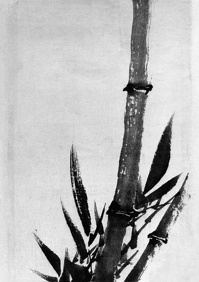 Bamboo in Ink — Asian Art Print. poster print