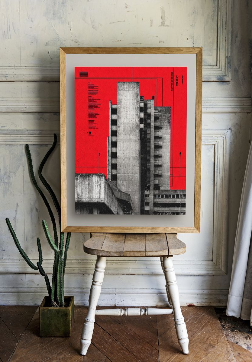 Brutalist Architecture — Fine Art Print. room preview
