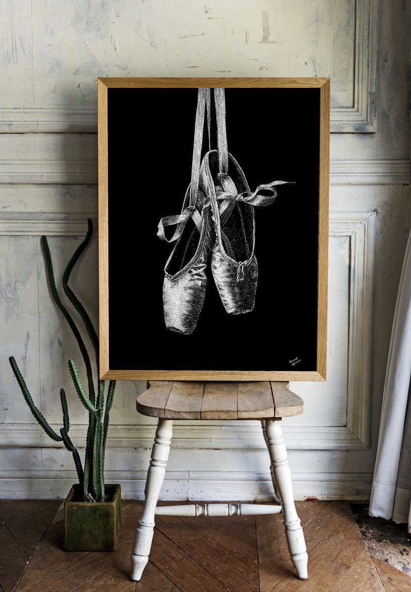 Ballet Shoes — Fine Art Print room preview
