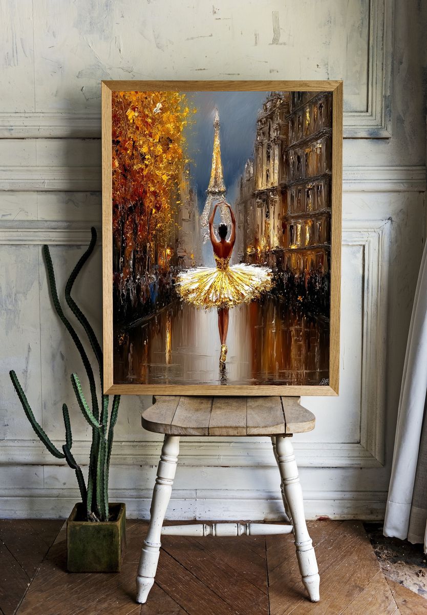 Ballet Dancer in Paris — Fine Art Print. room preview