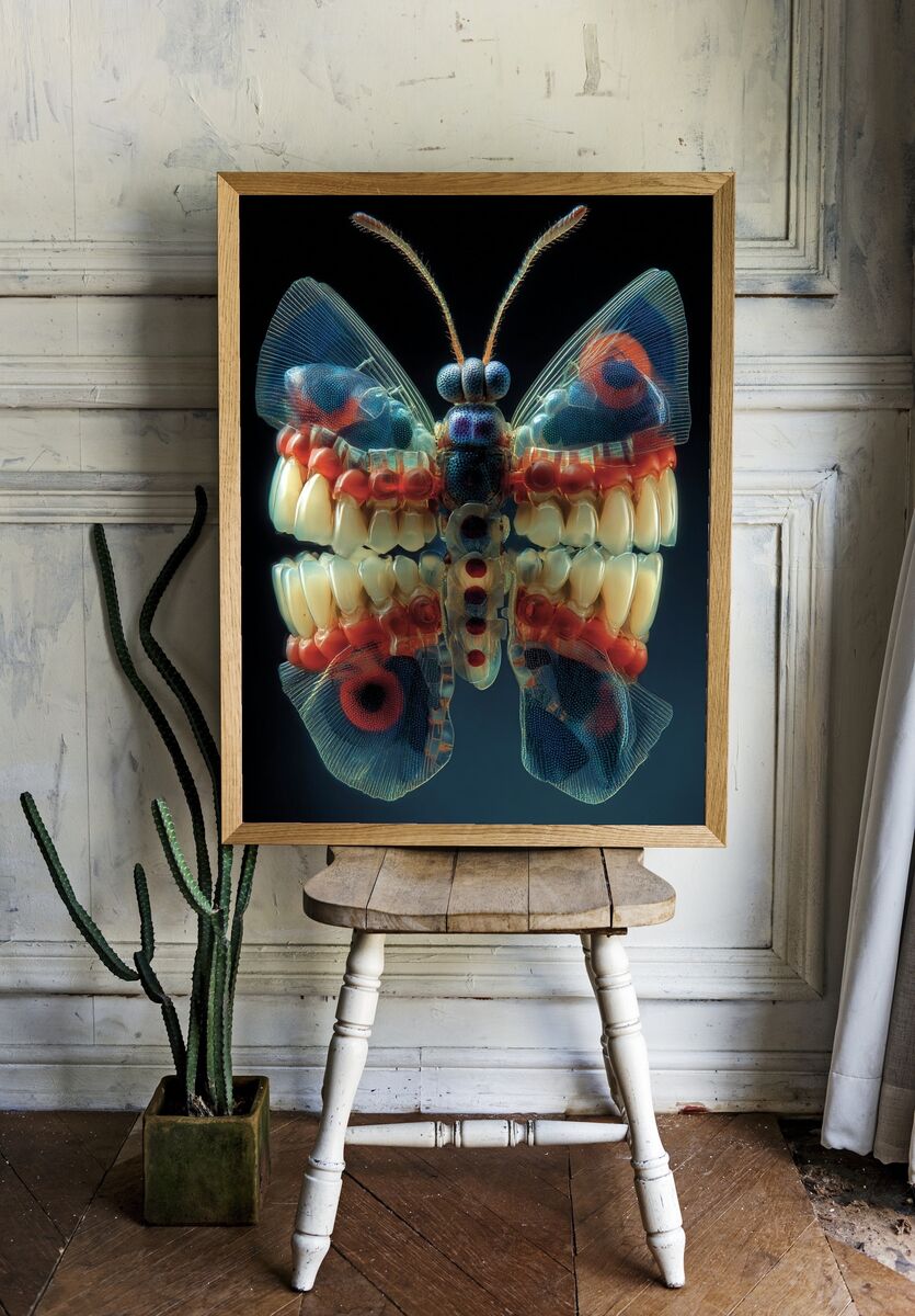 Butterfly Anatomy — Fine Art Print. room preview