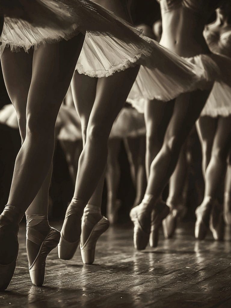 Ballet Dancers in Motion — Photography Print. poster detail