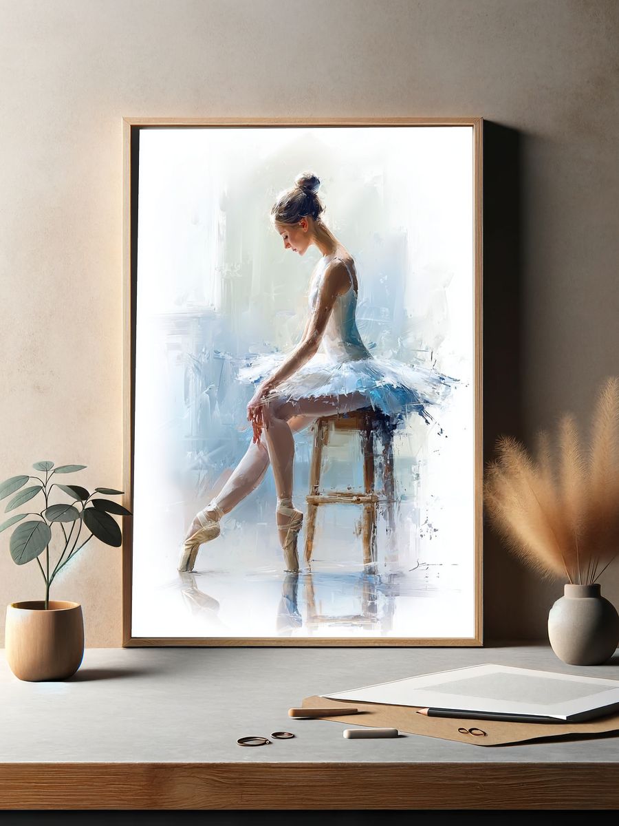 Ballet Dancer — Fine Art Print. — room view 2