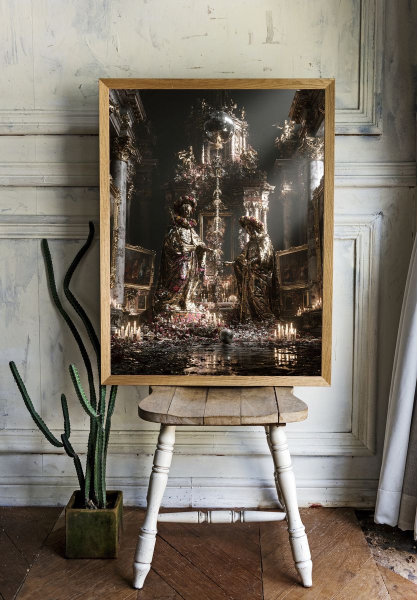 Baroque Disco Chapel Print. room preview