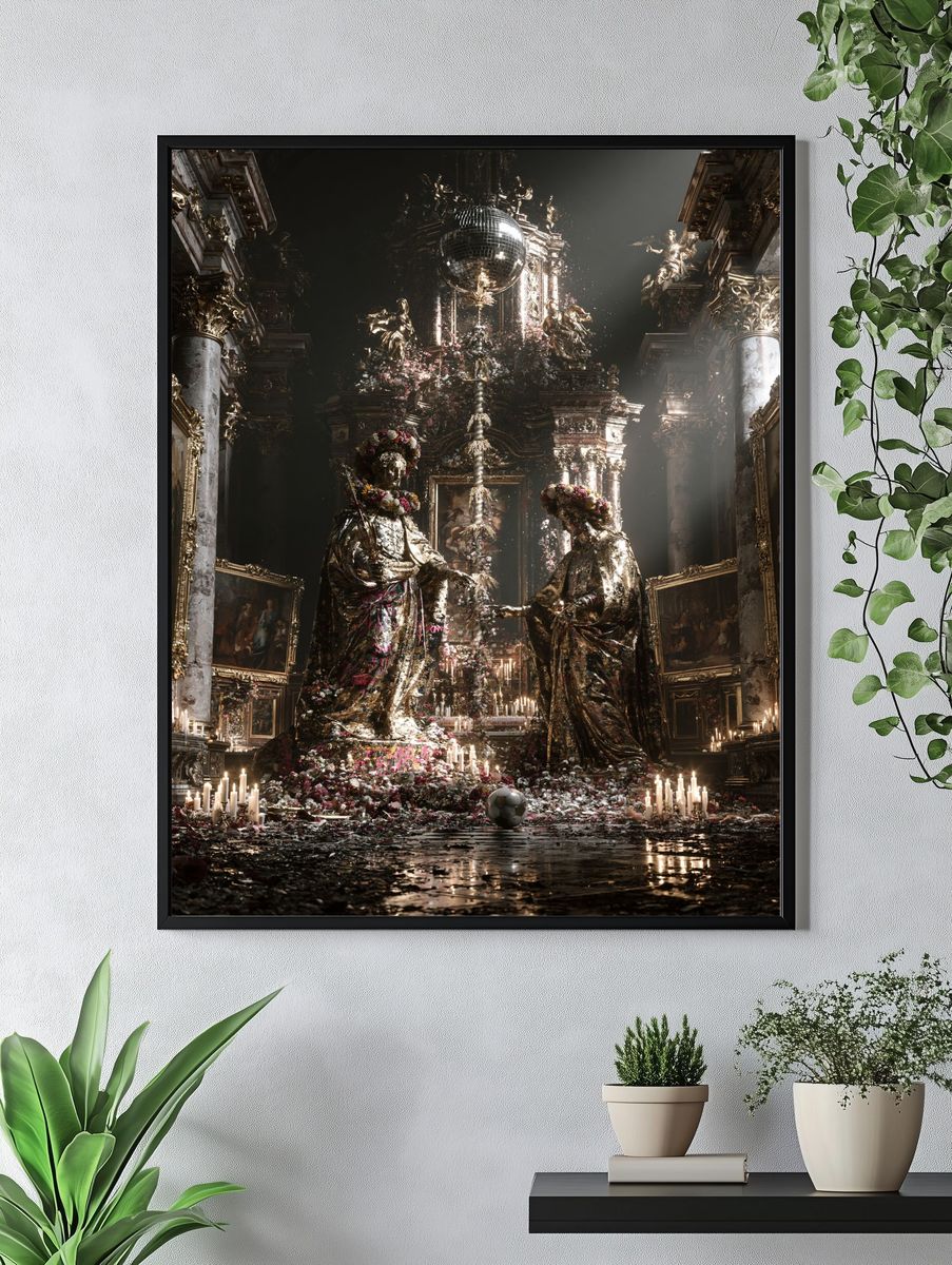 Baroque Disco Chapel Print. — room view 4