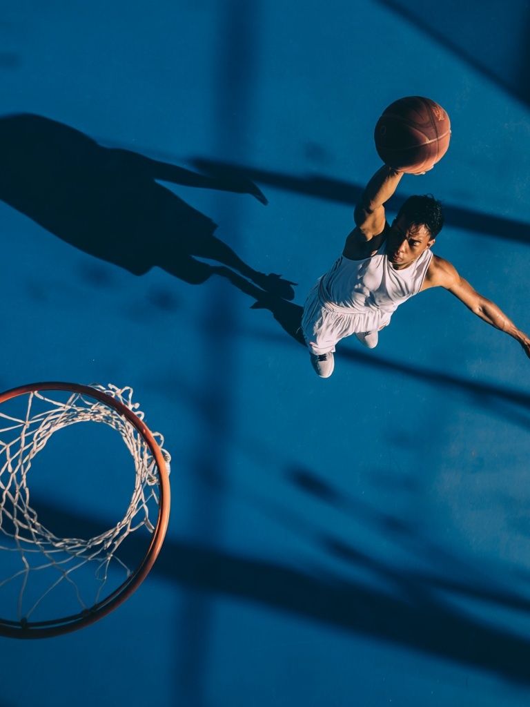Basketball Slam Dunk Photography Poster. poster detail