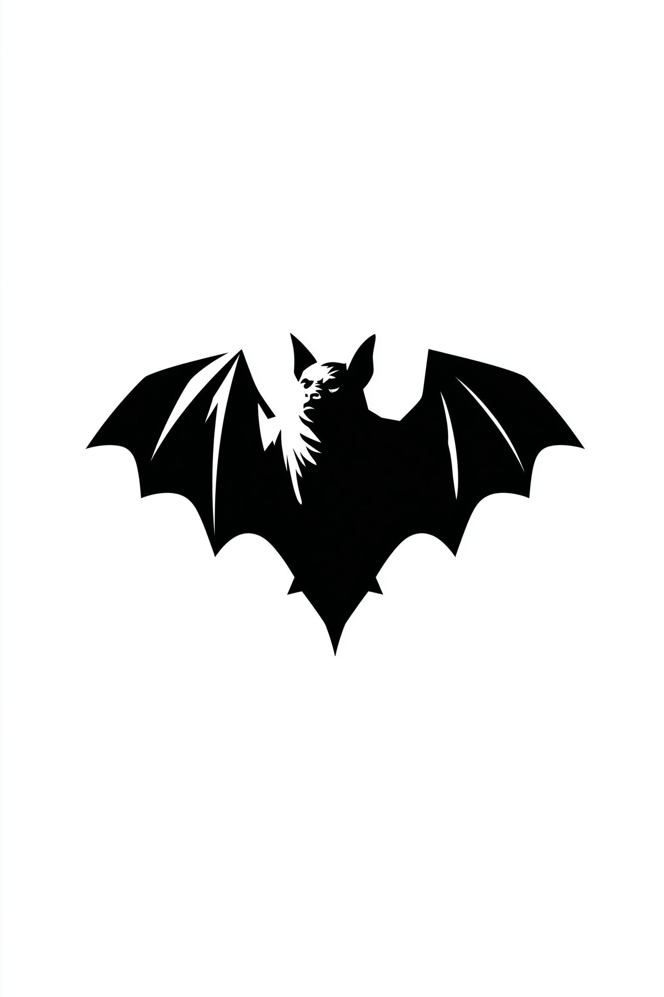 Bat Silhouette Minimalist Poster. poster — animals art