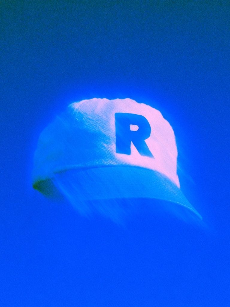 Blue Cap R Photography Poster. poster detail