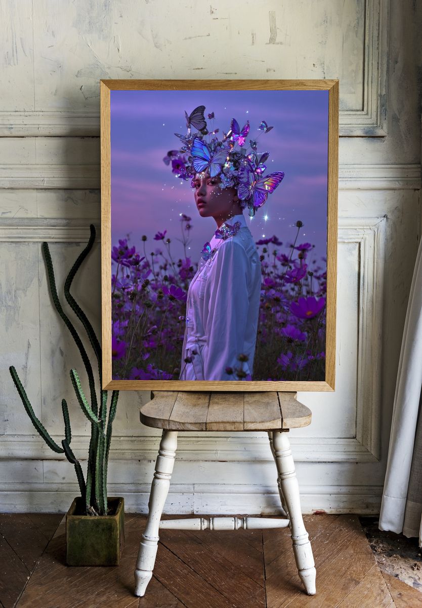 Butterfly Dream — Fine Art Print. — room view 1