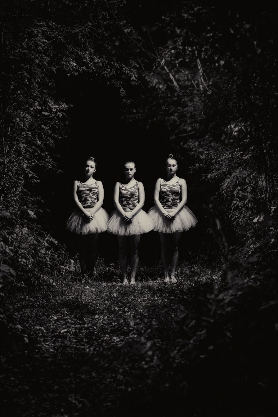 Ballet Dancers in the Forest — Fine Art Print. poster detail
