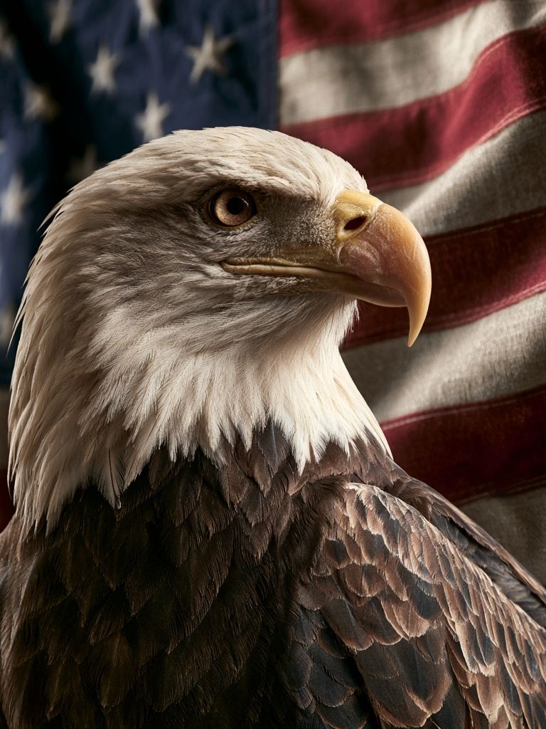 Bald Eagle Portrait Photography Poster. poster — animals art