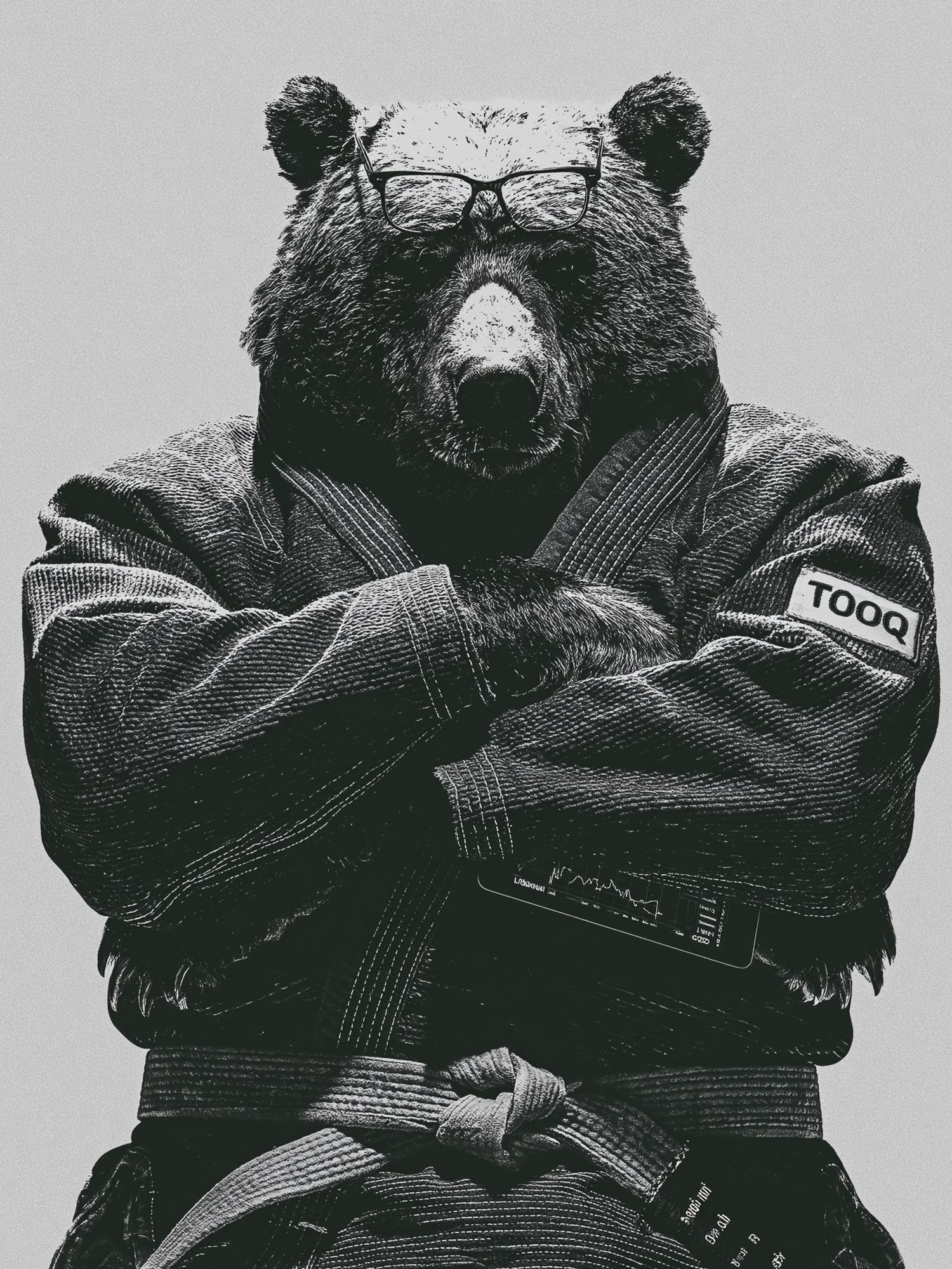 Cool Bear Portrait Print. poster detail