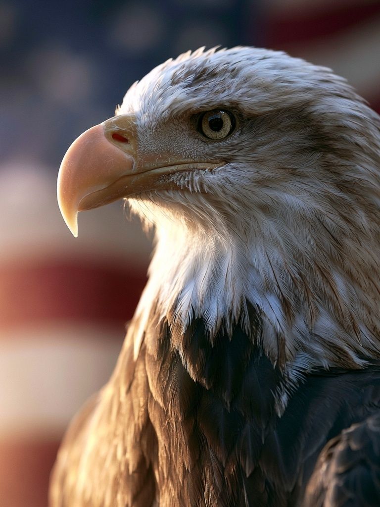 Bald Eagle Portrait Photography Poster. poster — animals art