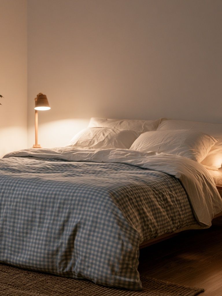 Cozy Minimal Bedroom Poster. poster detail