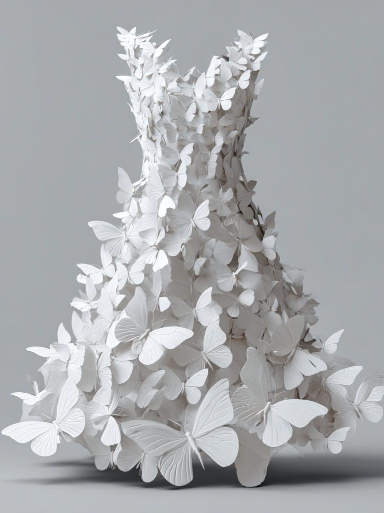 Butterfly Dress — Fine Art Print. poster — fine-art art