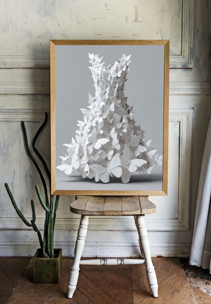 Butterfly Dress — Fine Art Print room preview