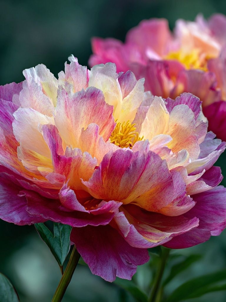 Vibrant Peony Floral Print. poster — botanical art