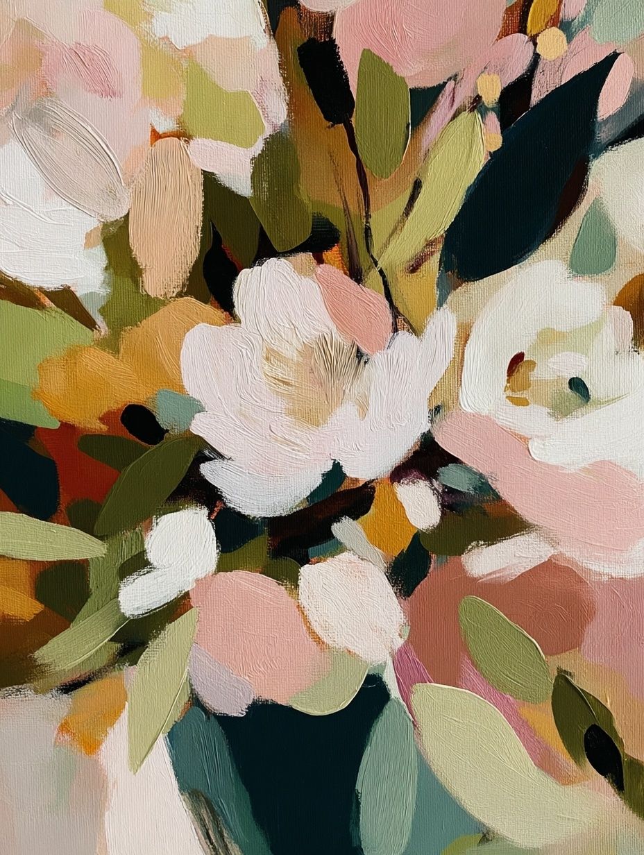 Abstract Floral Bouquet Print. poster detail