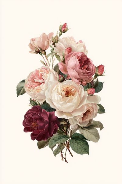 Vintage Floral Bouquet Poster. poster print