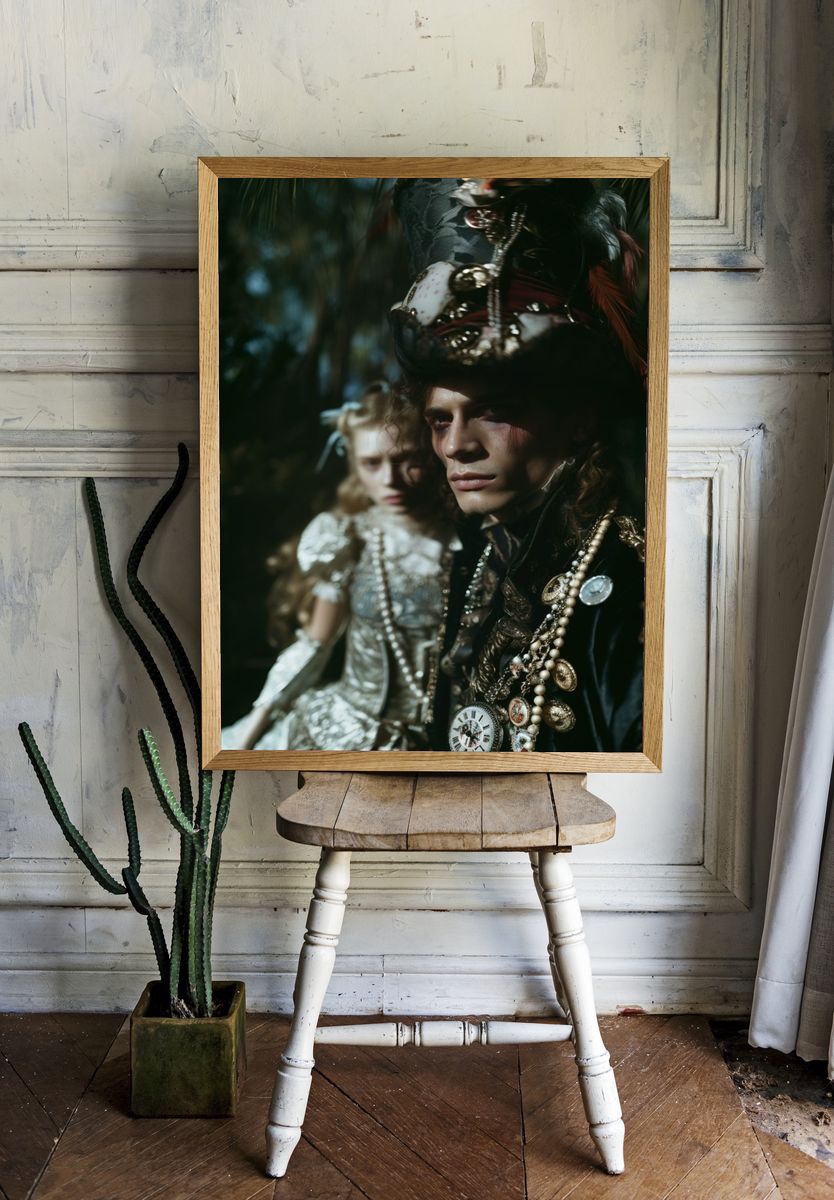 Baroque Fashion Portrait Poster. — room view 1