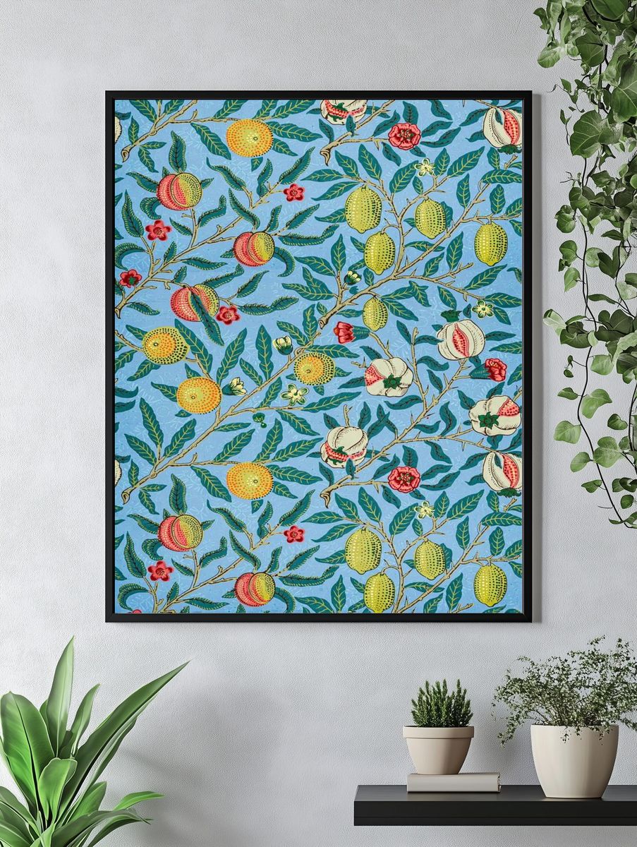 Botanical Fruit Pattern Poster. — room view 4