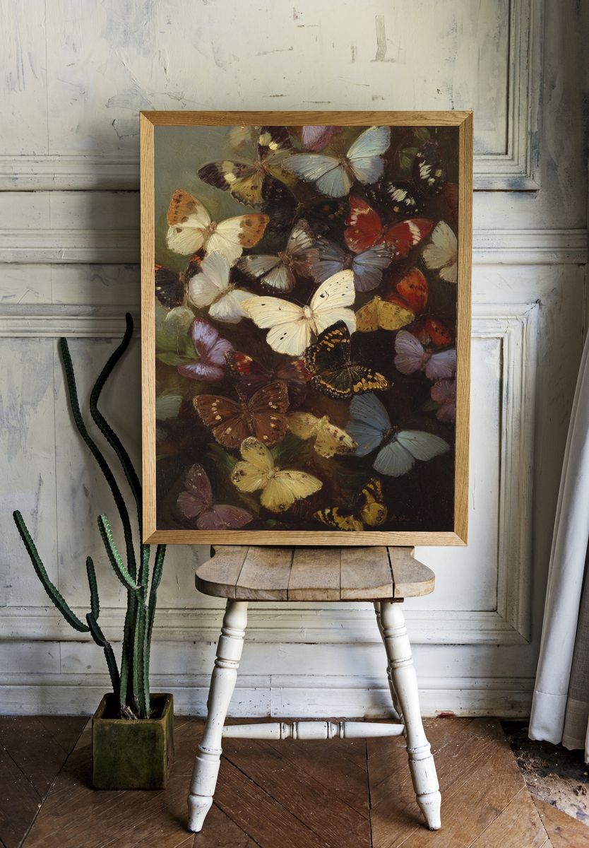 Colorful Butterflies — Fine Art Print room preview