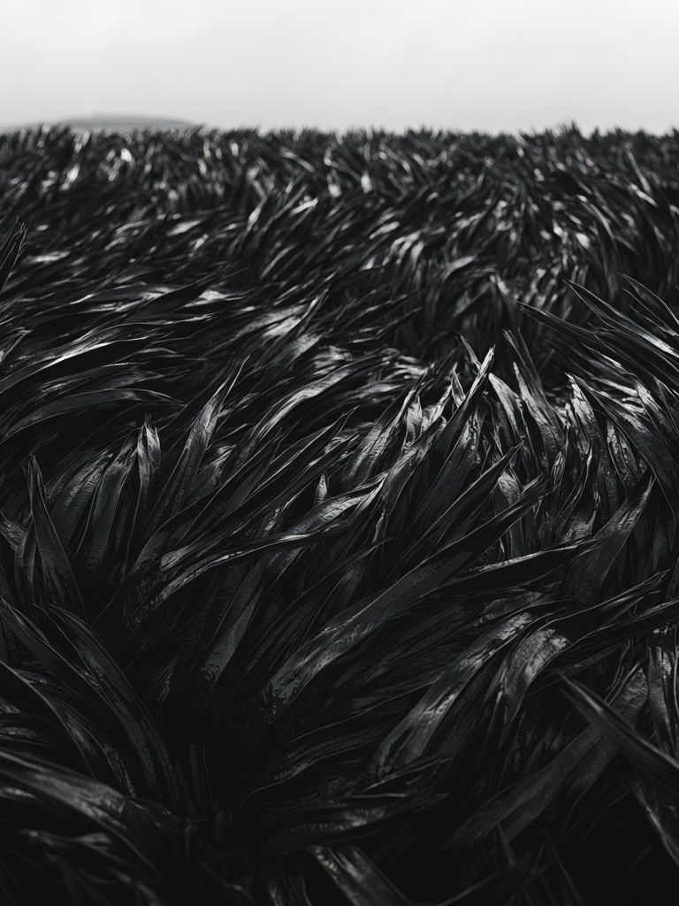 Black Feather Texture Print. poster detail