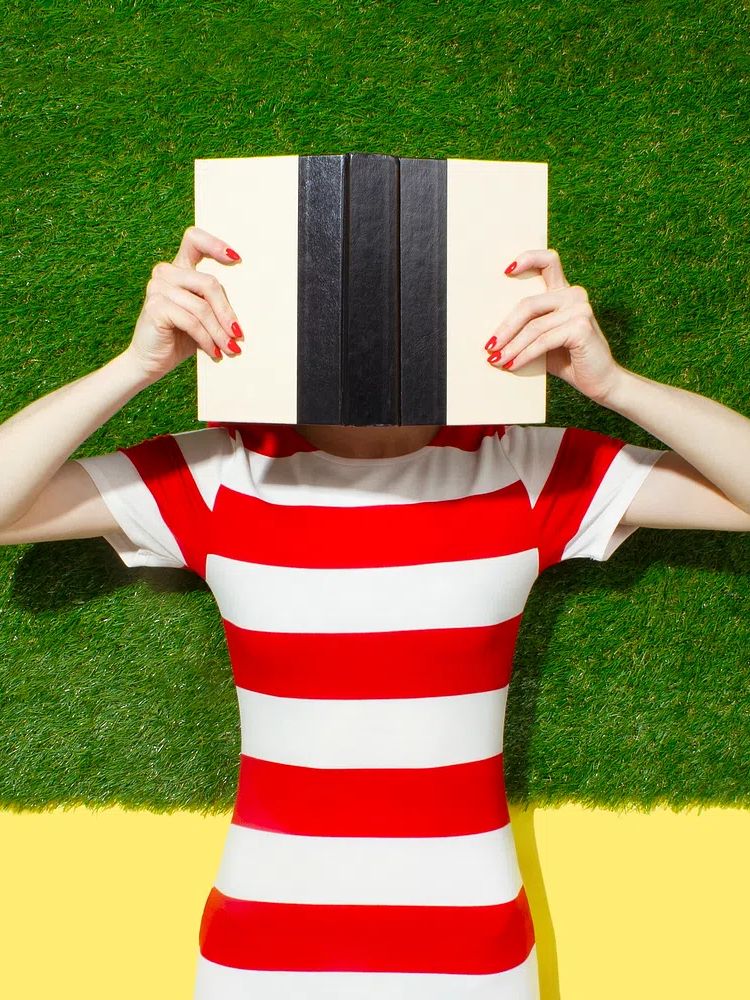 Book Head Portrait Photography Poster. poster — photography art