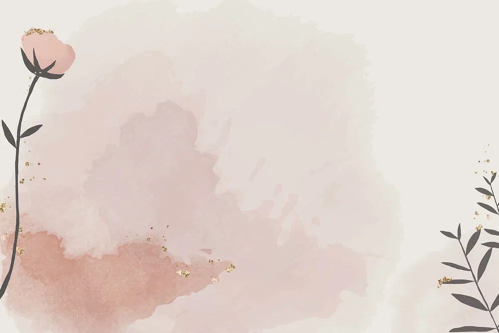 Blush Floral Watercolor Poster. poster detail