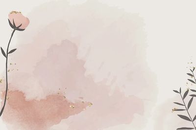 Blush Floral Watercolor Poster. poster print