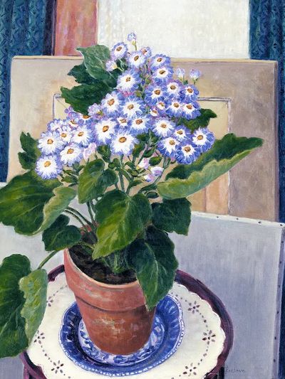 Potted Flower Arrangement — Fine Art Print. poster