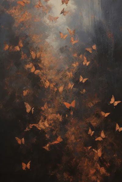 Butterflies in Flight — Fine Art Print. poster