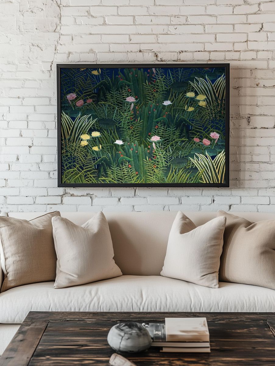 Lush Botanical Garden — Art Print. — room view 1