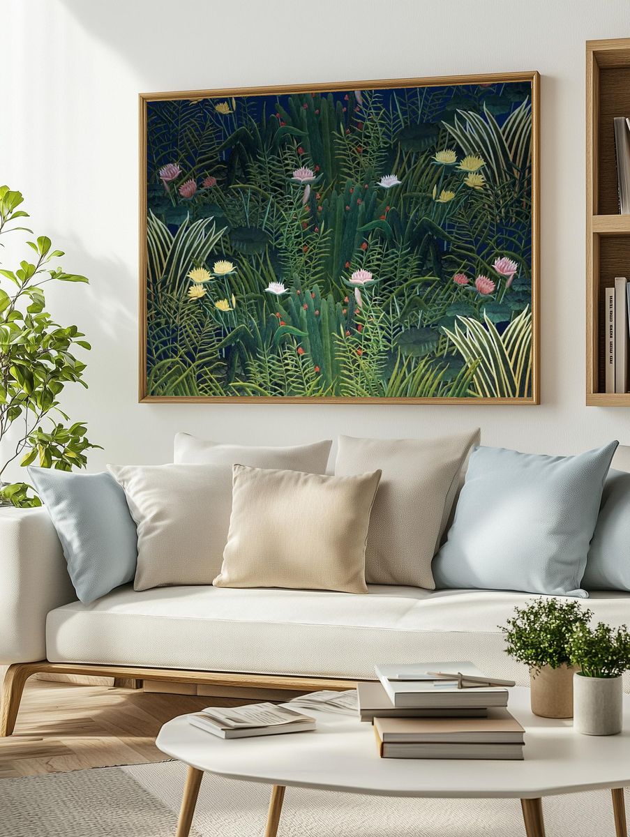 Lush Botanical Garden — Art Print. — room view 2