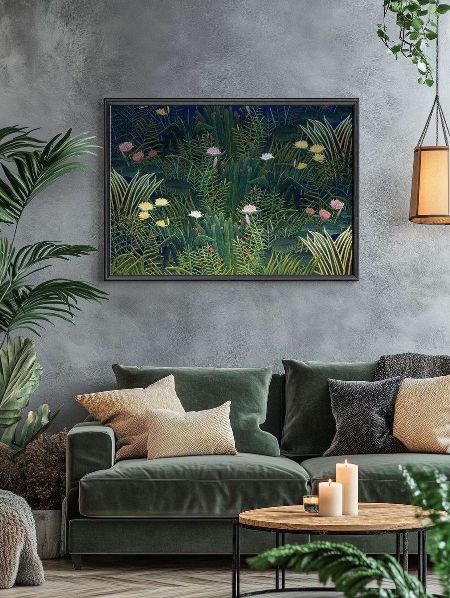 Lush Botanical Garden — Art Print. — room view 4