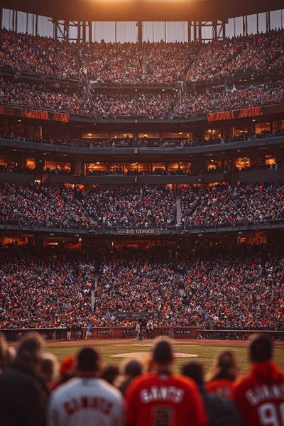 Baseball Game Crowd — Photography Print. poster print