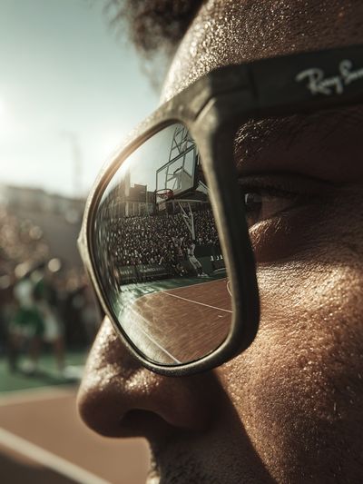 Basketball Game Reflection — Photography Print. poster print