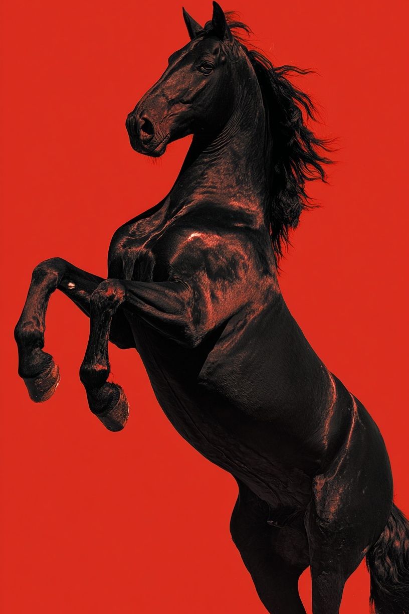 Majestic Black Horse — Photography Print. poster — photography art