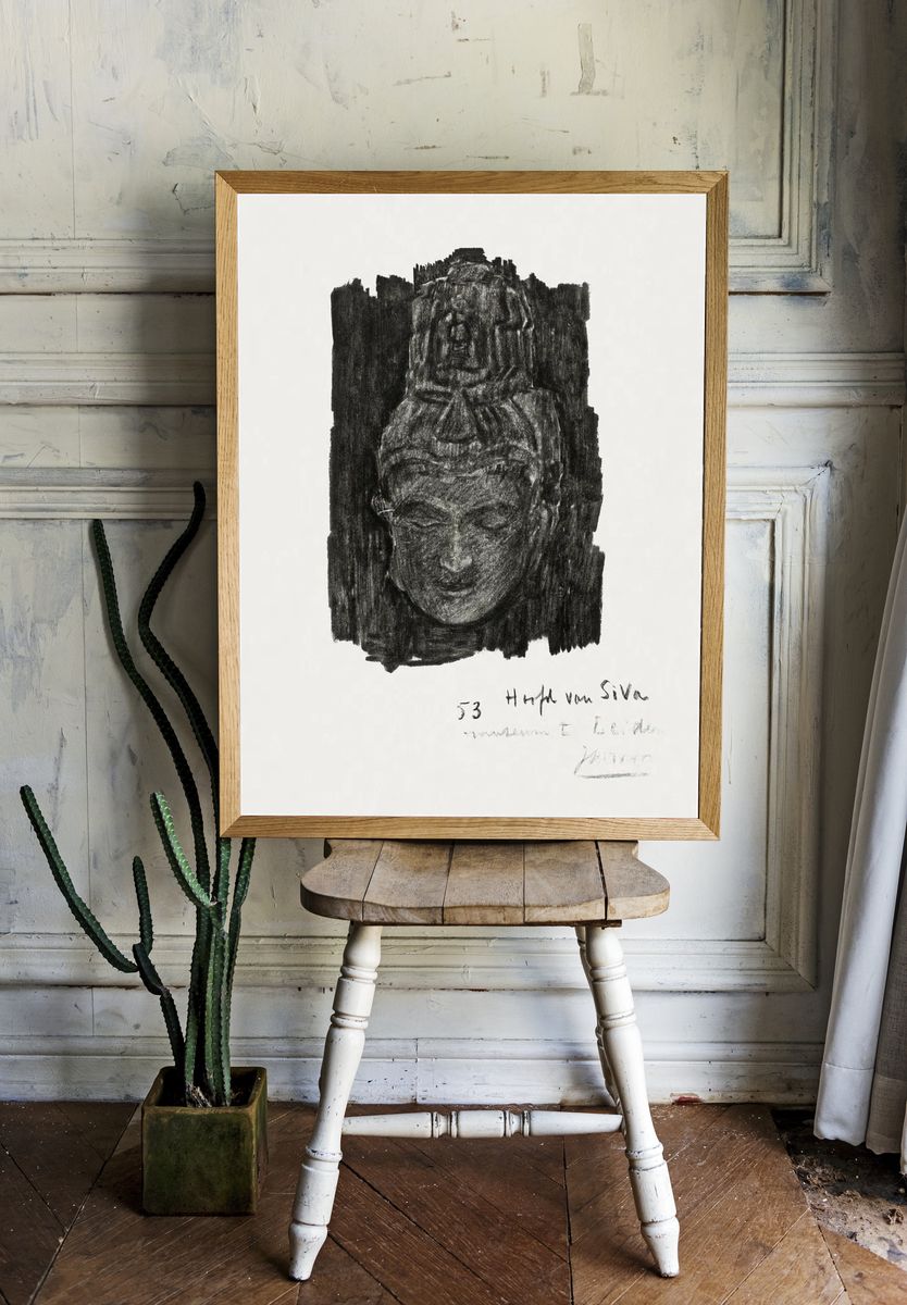 Buddha Head — Fine Art Print room preview