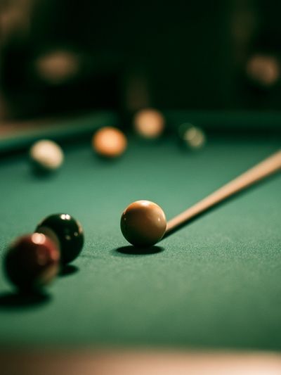 Billiards Table Photography Poster.