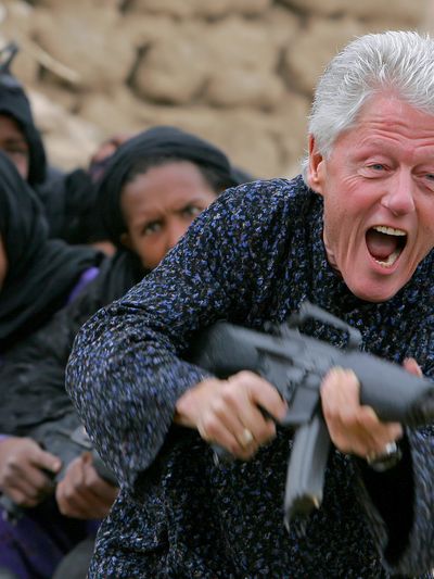Bill Clinton Action Photo Poster. poster print