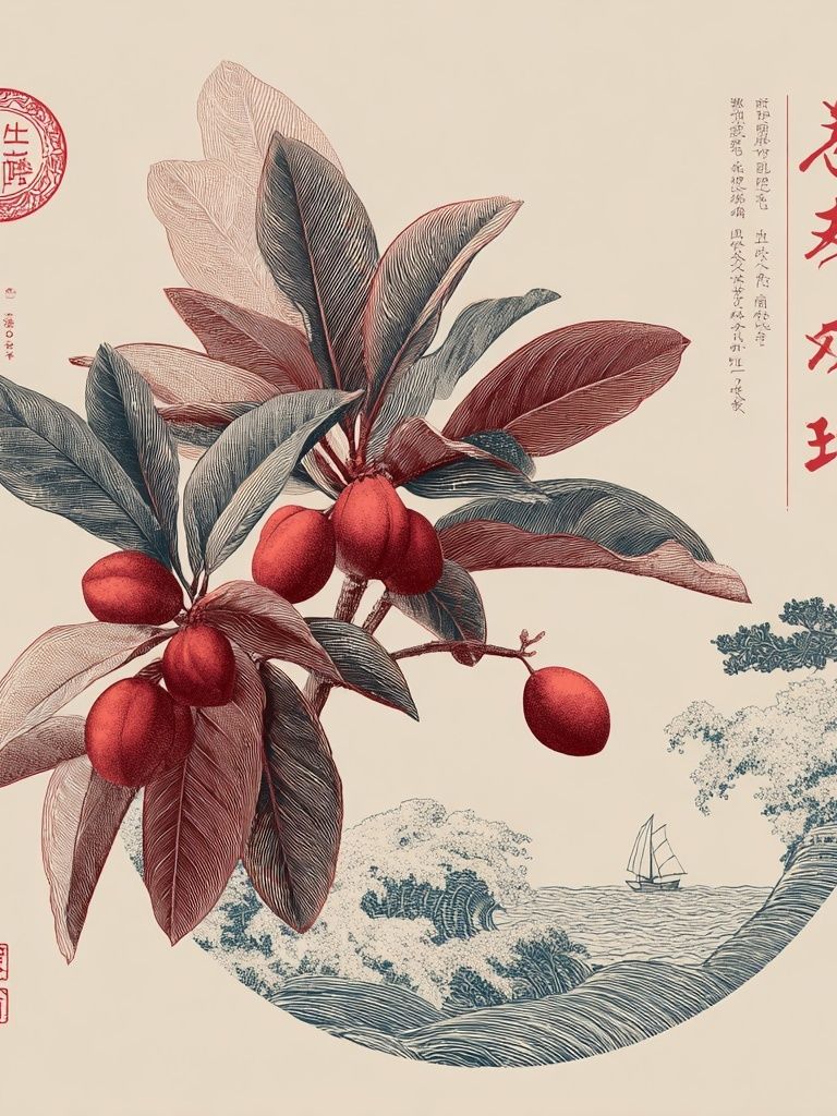 Botanical Illustration — Vintage Print. poster — botanical art